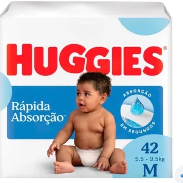 Fralda Huggies Rapida Absorção M