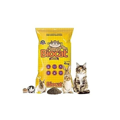 Areia Sanitária Higienica P/ Gato Biocat Original 4kg