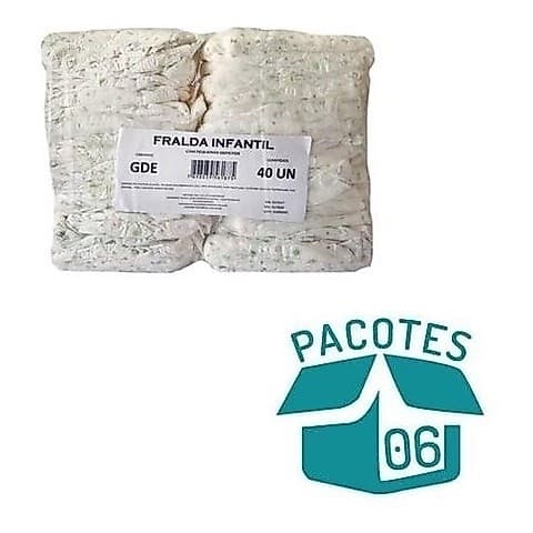 Fralda Infantil Com Pequenos Defeitos ( Gde ) 6x40 =240  Un