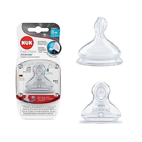 Bico Silicone First Choice Advanced Nuk Tamanho 2 (7016-2U) envio rápido