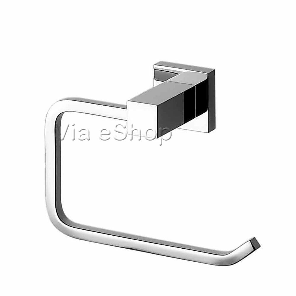 Porta Papel Higiênico Papeleira Metal Inox Cromado Suporte Parede Luxo Premium Alta Qualidade