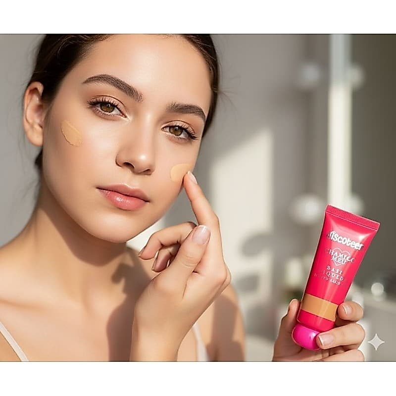 Melhor Base Matte Alta Cobertura Natural Discoteen - 30ml