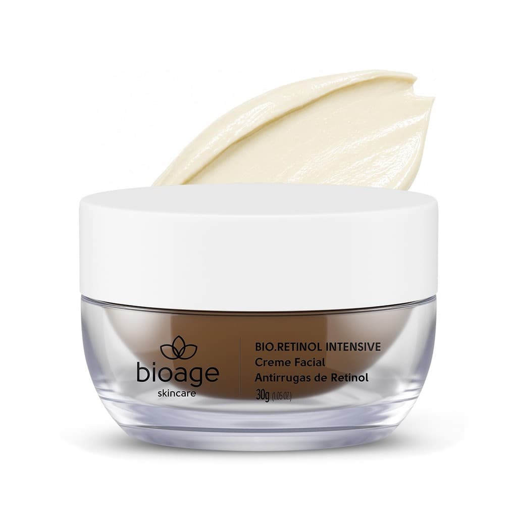 Creme Facial Intensivo Bioage Bio.Retinol 30g - Tratamento Facial Anti-idade Renovação Profunda e Rugas