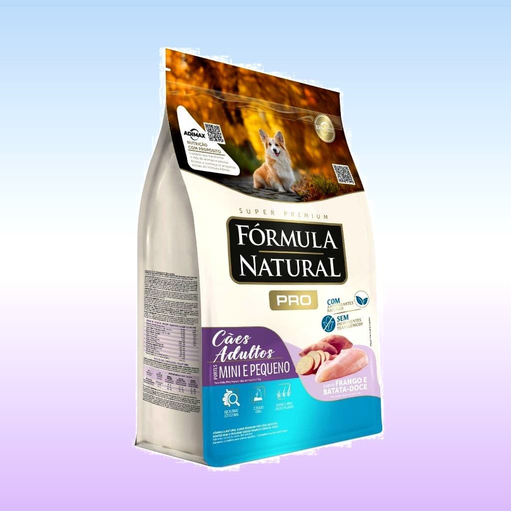 Ração Seca Fórmula Natural Pro Cães Adultos Porte Mini e Pequeno 15 KG Adimax