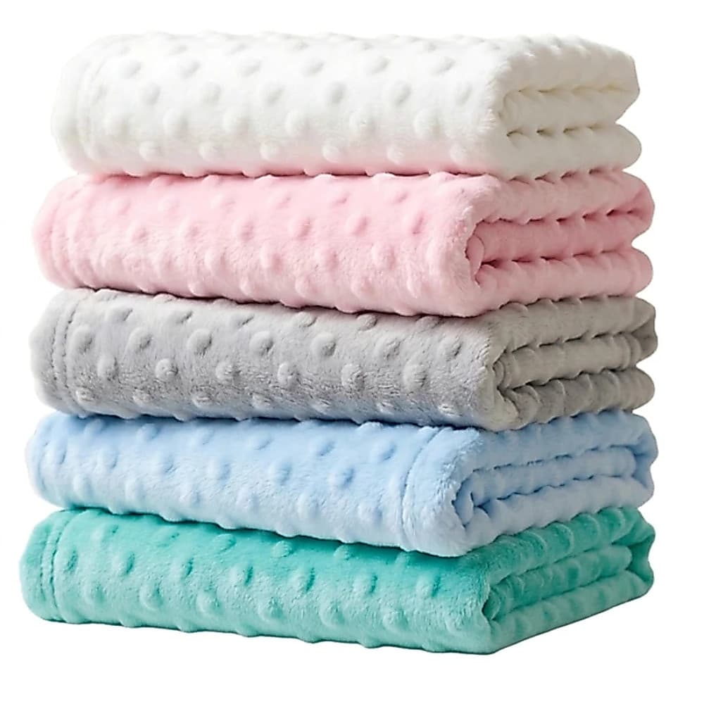 Manta Bebe Saida de Maternidade Antialergica Premium Menino Menina Macia Soft Bolha Pipoquinha