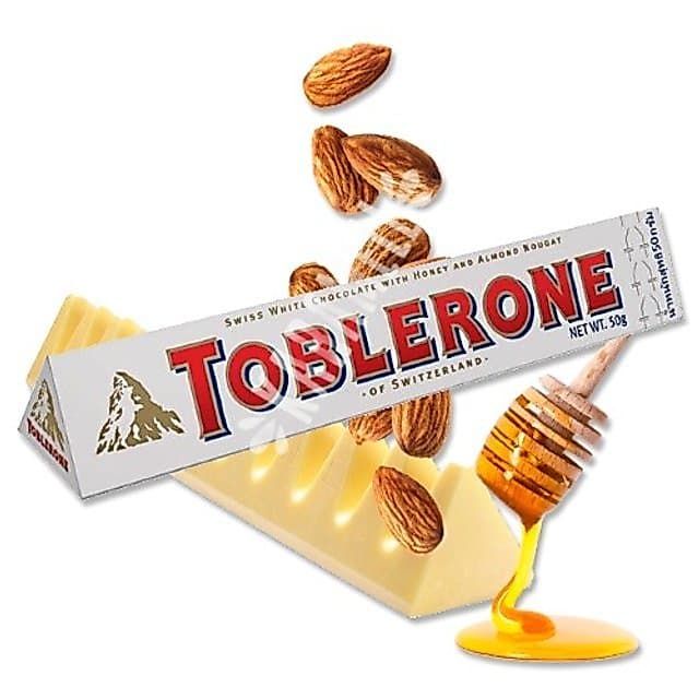 Barra Toblerone White Chocolate With 100g Importado Suiça