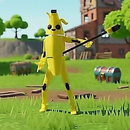 BananaDummy | Peely Fortnite | Boneco Articulado | Action Figure | Dummy
