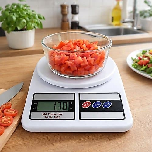 Balança Digital Precisa Cozinha Capacidade Dez Quilos Ultra Slim Plataforma Resistente