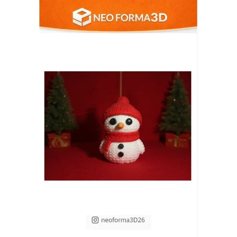 Enfeites de Natal 3D Estilo Crochê Amigurumi - Unidade ou Kit com 3