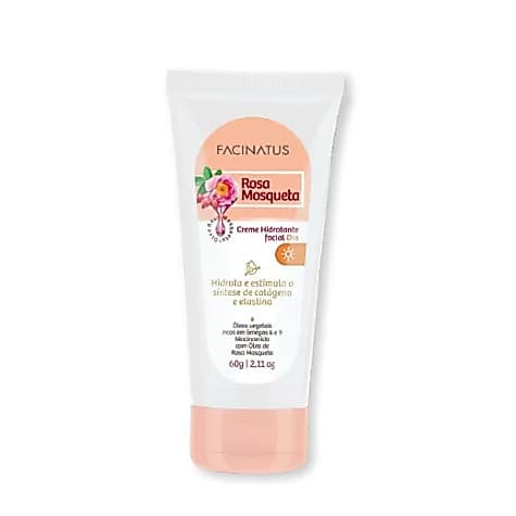 Creme Facial Dia Rosa Mosqueta Facinatus Hidratante - Anti-Idade e Revitalizante