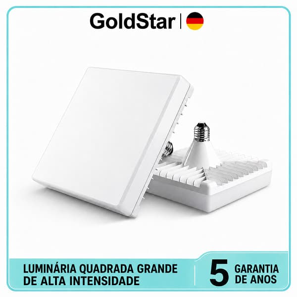GoldStar Luminária Luz Led Plafon Sobrepor Luminária Quadrada Grande 1.6*1.6*0.9M 65W 200HZ