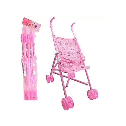 Brinquedo Carrinho de Boneca Bebê Menina Reborn Dobrável