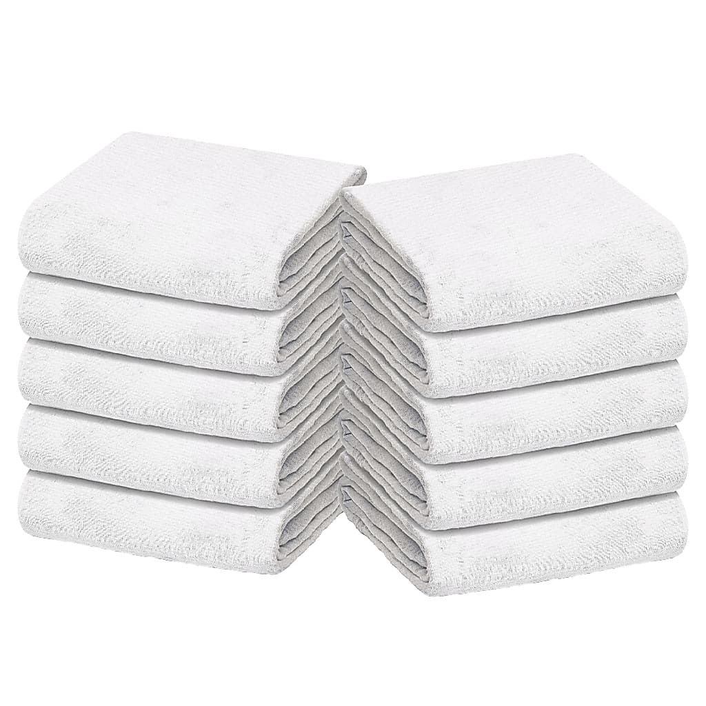 Pacote com 10 Fraldas de Pano Luxo Lisa Branca Marca Minasrey  Bebês e Recém-Nascidos 70cm x 70cm - 100% Algodão Tecido