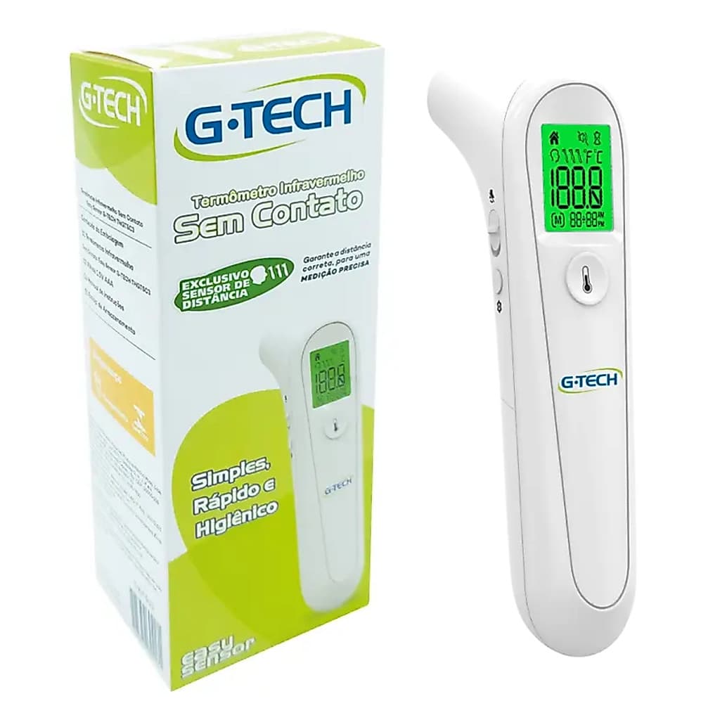 Termômetro Infravermelho Digital de Testa Sem Contato 2 em 1 Easy Sensor - G-Tech