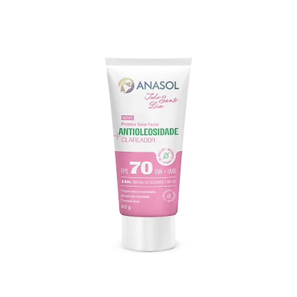 Protetor Solar Facial TSD Clareador FPS70 40g - Anasol
