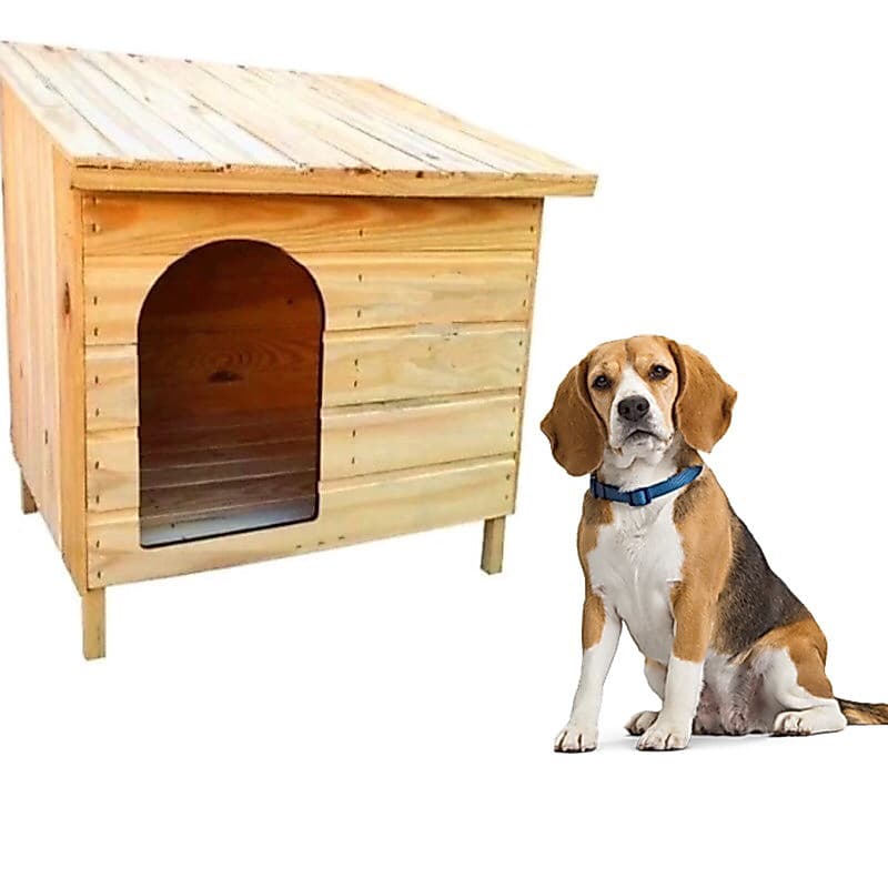 CASINHA DE MADEIRA N5 PARA CACHORRO MEDIO E GRANDE PORTE CASA PARA PET MODELO EDICULA MADEIRA PINUS