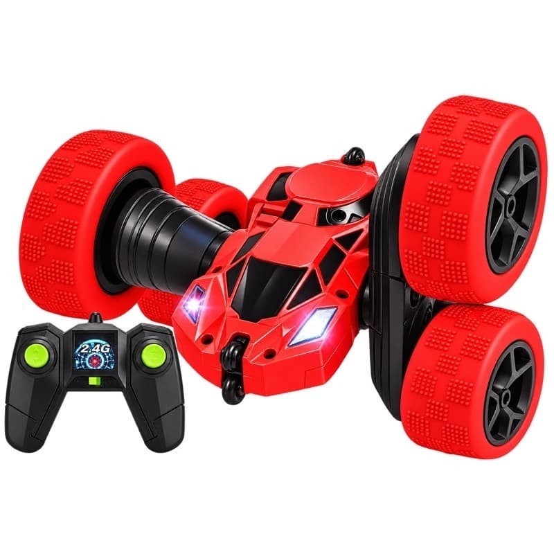 Carrinho De Controle Remoto 4x4 Giro 360 Pirueta Carro Maluco Colorido Grande Bateria Recarregável