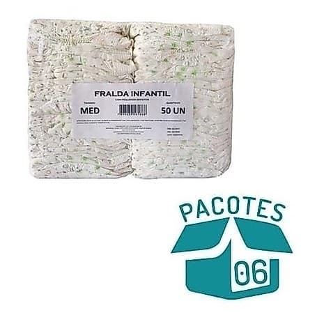 Fralda Infantil Com Pequenos Defeitos ( Med ) 6x46 = 276  Un