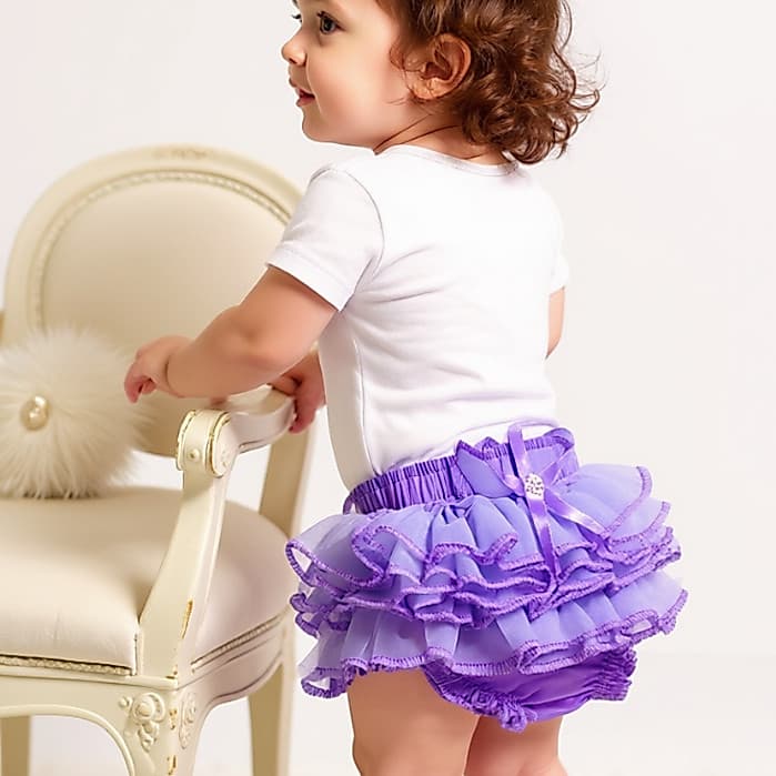 Kit 2 Calcinha Bunda Rica Infantil Bebê Tapa Fralda Babado cheio Luxo