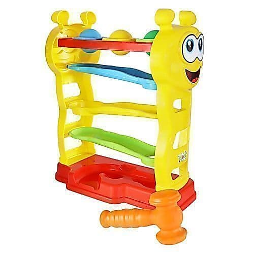 Baby Peia Brinquedo de Bater com Martelinho, Brinquedo Educativo, Brinquedo de Cores, Brinquedo Infantil