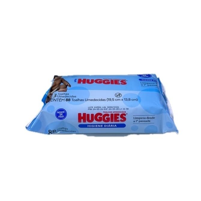 Toalhas Lenços Umedecidos Huggies Para Bebês 88 Unidades