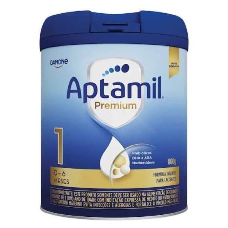 Fórmula Infantil em Pó Danone Aptamil Premium 800g - Prebióticos, DHA e ARA para 0 a 6 meses