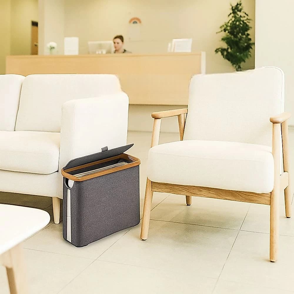 Cesto Cinza Multiuso Roupa Suja Banheiro Lavanderia Caixa Balde Bacia Suporte Organizador Resistente