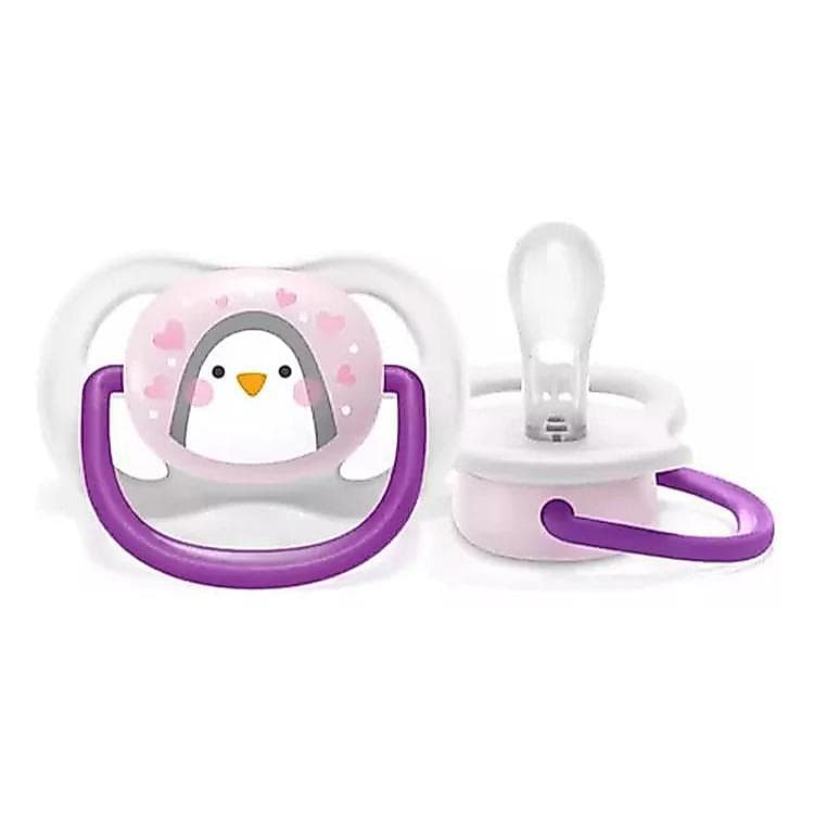 Chupeta Philips Avent Ultra Air 0 A 6 Meses Rosa Pinguim ENVIO IMEDIATO NOTA FISCAL