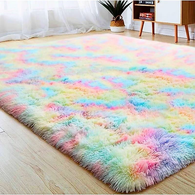 Tapete sala peludo felpudo quarto antiderrapante fofinho