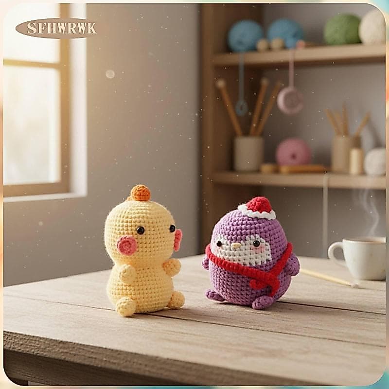 [Fhwrwk] Guia Do Kit De Crochê Amigurumi Incluídos Conjunto De Criatura Para Iniciantes