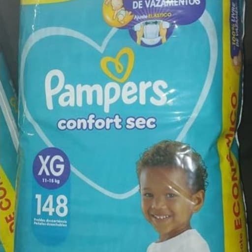Fralda Pampers Confort Sec XG 148 unidades