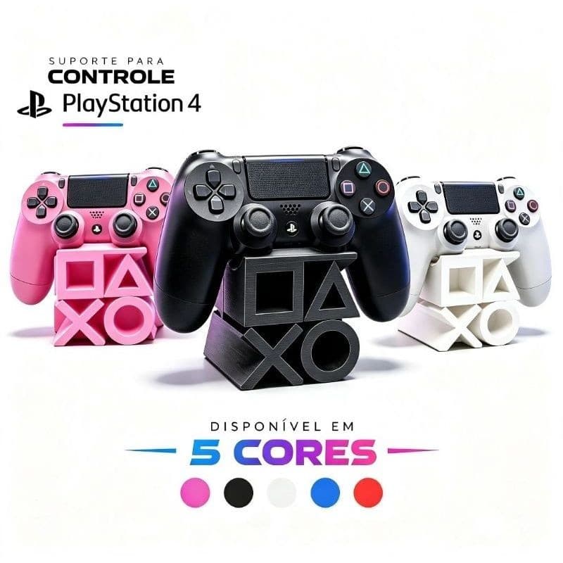 Suporte Porta Controle Videogame Gamer Para Ps4