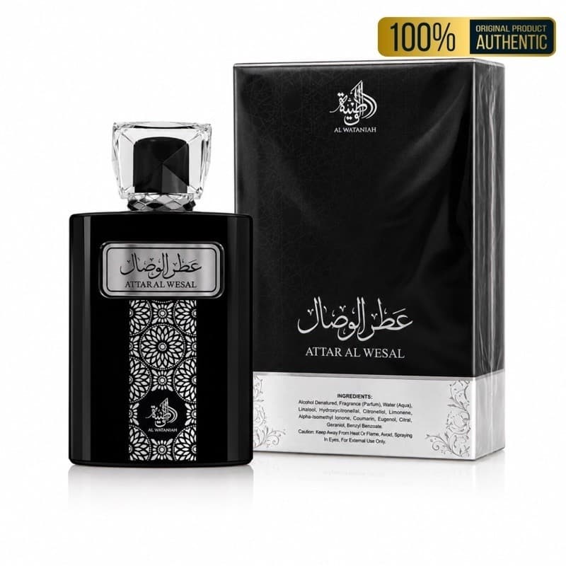 Attar Al Wesal Al Wataniah 100ml Perfume Árabe Masculino Original Selo Adipec Importado
