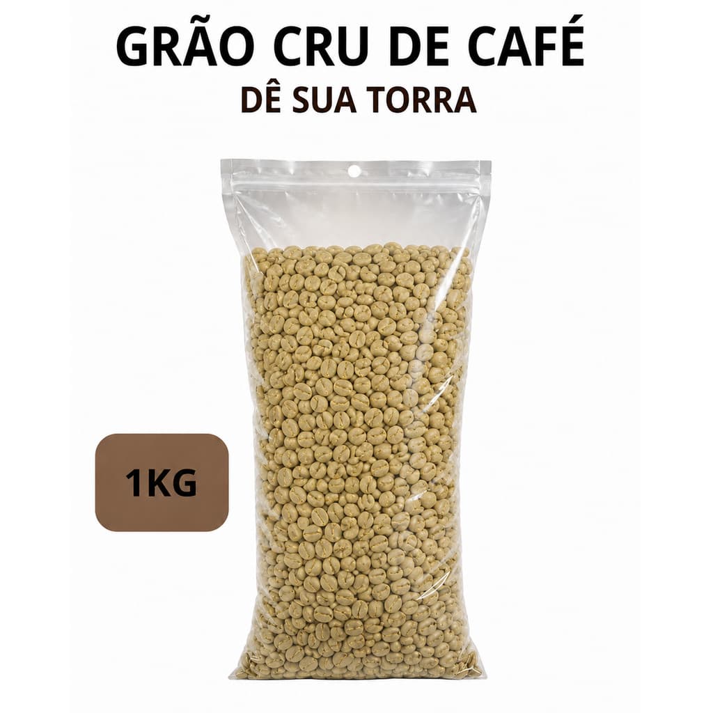Café Em Grãos Cru 100% Arábica - 1 Kg - Cafe Torra