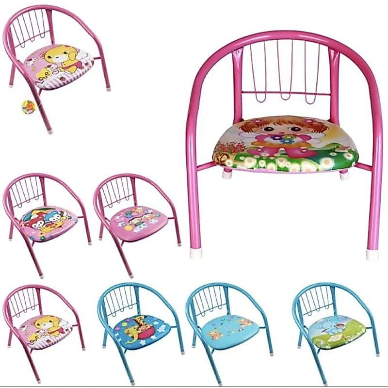 Cadeirinha Infantil Colorida com Estampa – Cadeira Infantil Reforçada para Criança | Menino e Menina