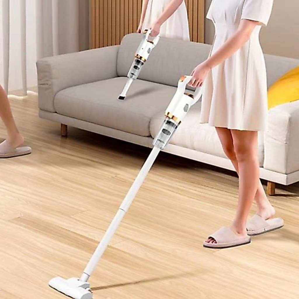 Aspirador de Pó 2 em 1 Limpeza Portátil Sem Fio Multifuncional Para Limpeza De Casa Manual novete