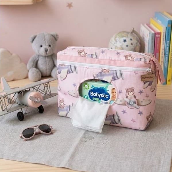 Porta Lenço Umedecido Bebê – Porta Toalhinha Lenço para Bolsa Maternidade e Enxoval