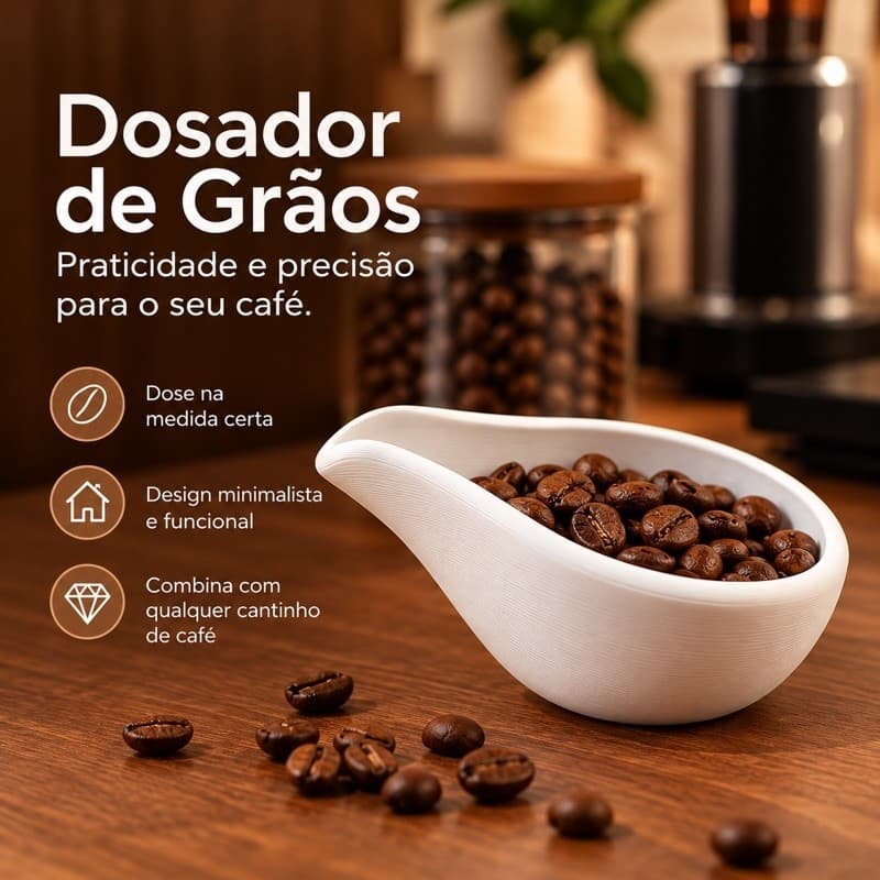 Bandeja de Pesagem para Grãos de Café | Dosador Café em Grãos Plástico