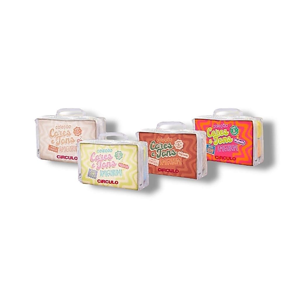 KIT AMIGURUMI COLEÇÃO CORES E TONS C/ 6 UNID - CÍRCULO