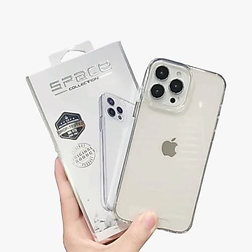 Capa Capinha Clear Case Space Para iPhone XR/11/12/12PROMAX/13/13PROMAX/14MAX/PLUS/15/16/17/17ARI/17PROMAX