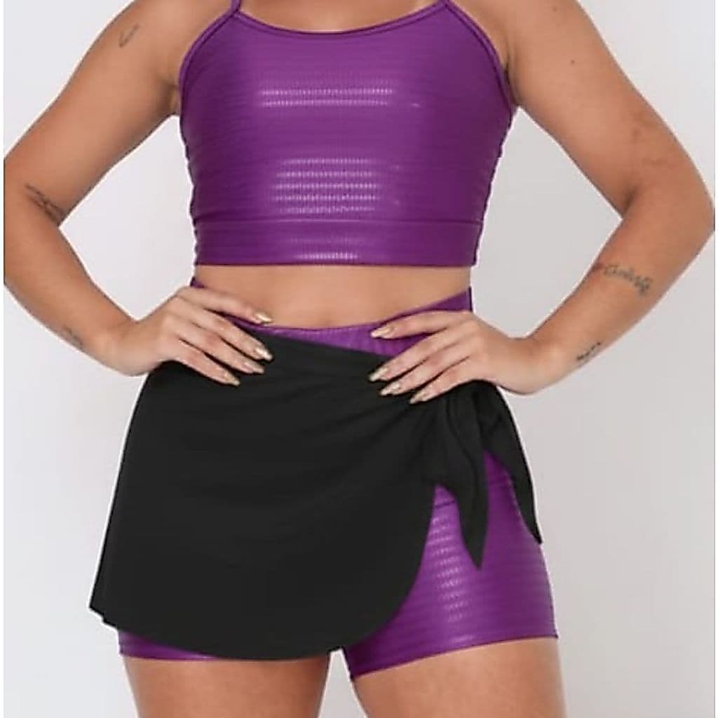Tapa Bumbum Estilo Saia Fitness Roupas de Academia Feminina
