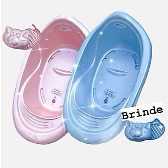 Banheira de Bebe + Saboneteira brinde Infantil, Para Bebes e Crianças