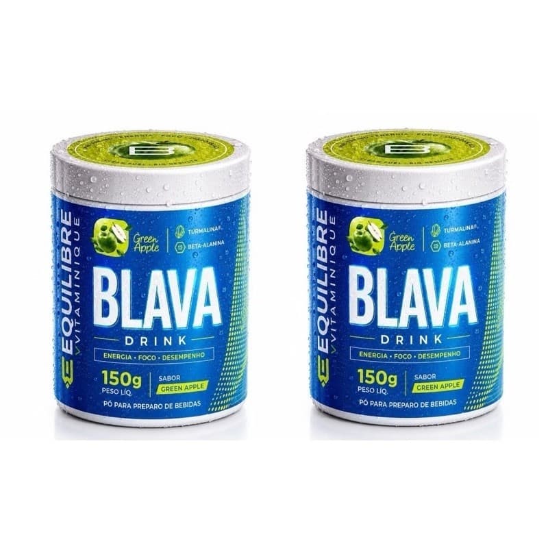 2x Blava 3 em 1  Creatina + Pré treino + Colágeno 150g  Suplemento Uso Diário