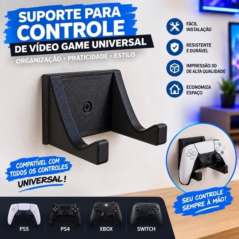 suporte para controle de vídeo game universal