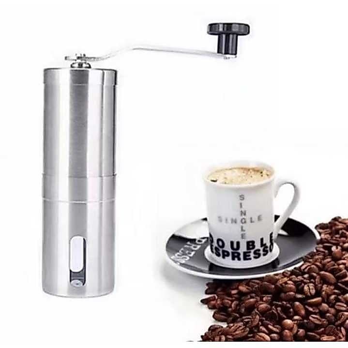Moedor De Café Grãos Com Visor Portátil Em Inox e Ajuste De Granulometria - Envio 24hrs!