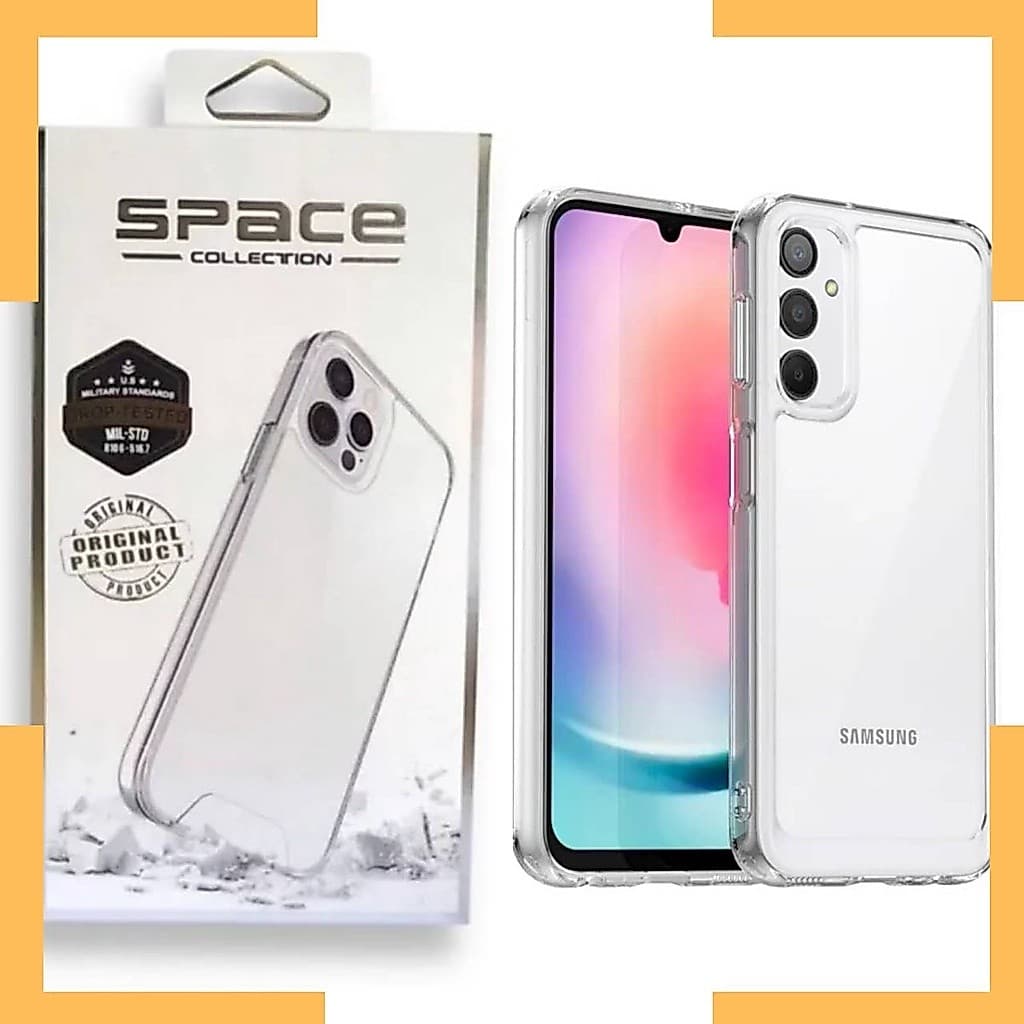 Capa Space Transparente Compativel para Celular Samsung TODOS MODELO A06 A16 A36 M55 A14 S21 S22 S23 S24 S25 26 FE ULTRA
