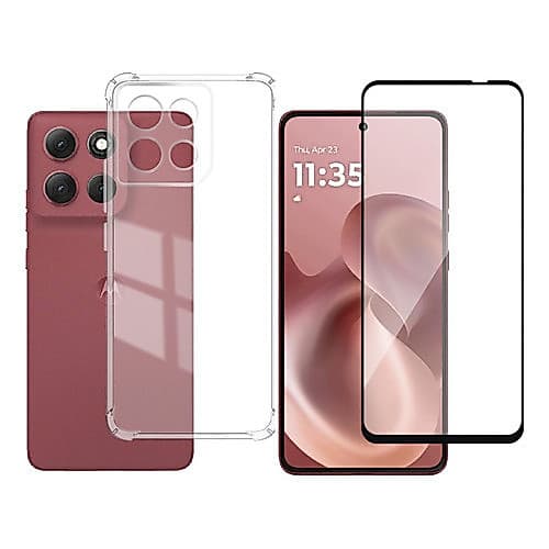 Capa Case Capinha Para Motorola Moto G86 + Película 3D Vidro Temperado