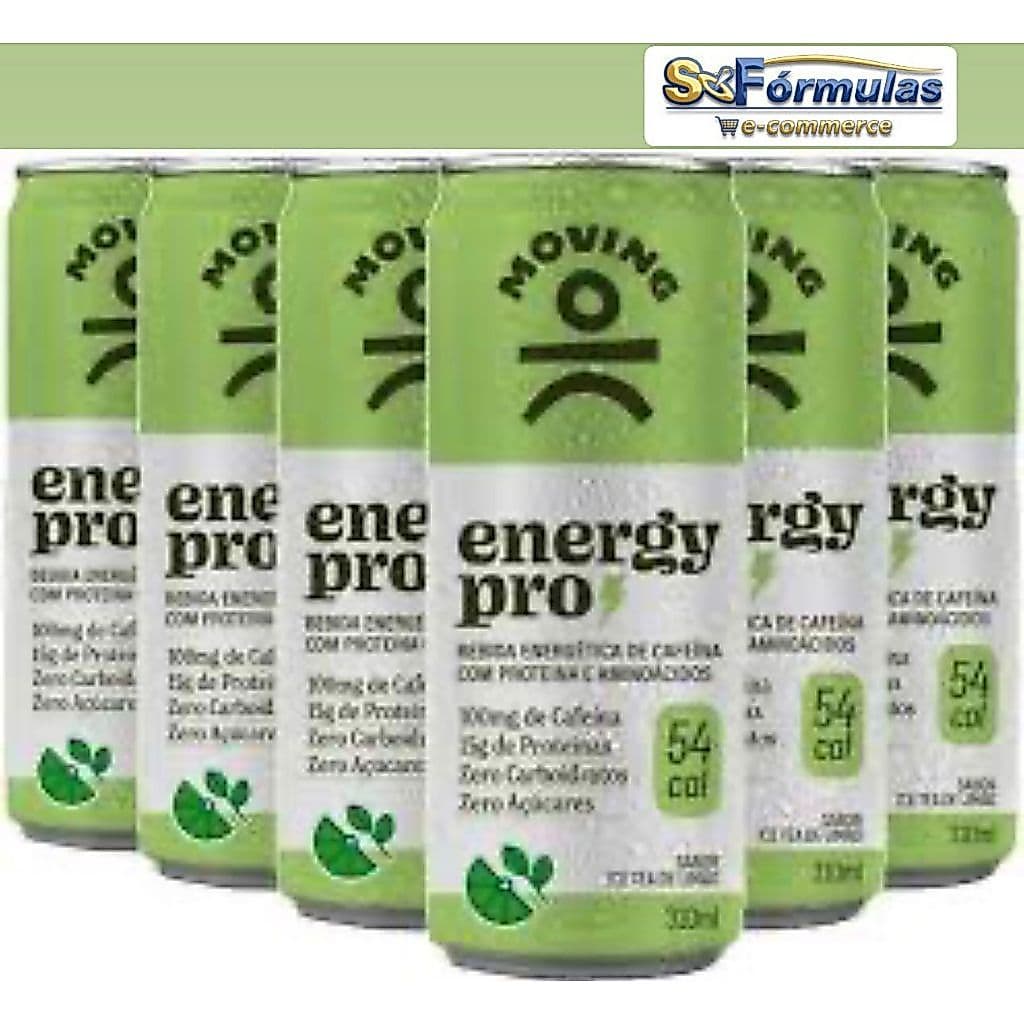 Energy Pro Moving -  Sabor Ice Tea Limão - 6x310ml Zero Açucares