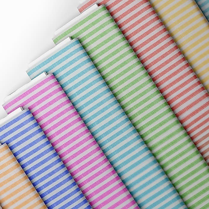 Tecido Tricoline Fio Tinto Listrado P Várias Cores Algodão 100% Algodão Patchwork Cozinha Chic