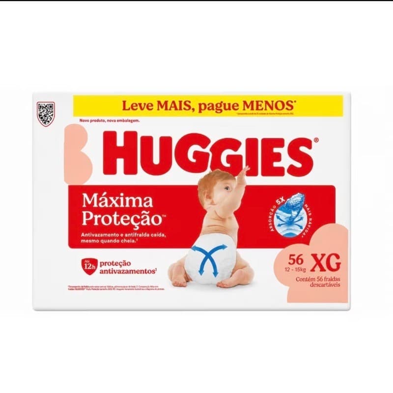 Fralda Huggies Máxima Proteção